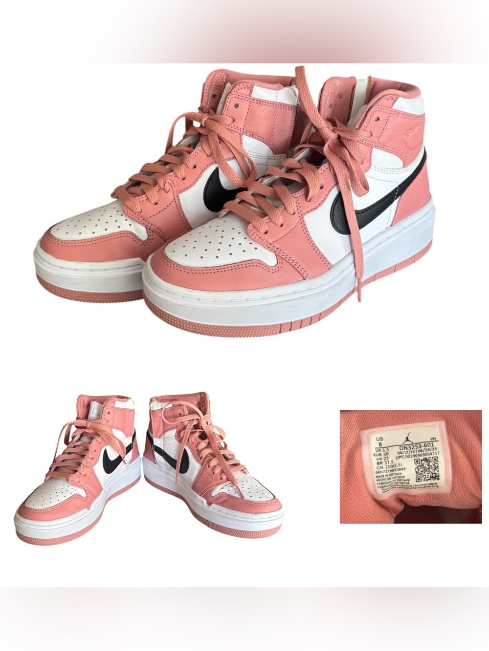 Nike  Air Jordan 1 Elevate High "Red Stardust" Sneakers